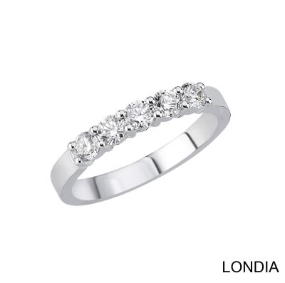 0.70 Karat Londia 5 Steine Diamant-Ehering / 1135218 - 1