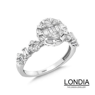 0.71 ct Diamond Brillant Engagement Ring / 1124270 - 2