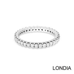 0.72 ct Diamond Eternity Ring / 14K Gold Wedding Ring / White Diamond Eternity Ring / Anniversary Ring / 1108197 - 