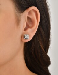0.76 ct Diamond Brillant Earring /Wedding Gift / 1126804 - 2