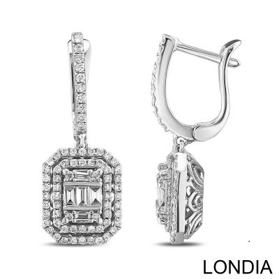 0.80 ct Londia Natural Diamond Baguette Earring / 1126423 - 1