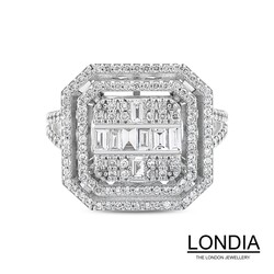 0.93 ct Diamond Baguette Fashion Ring - 
