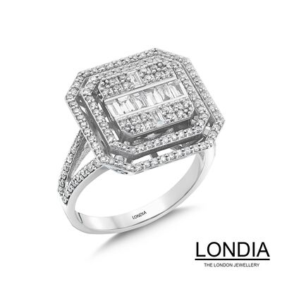 0.93 ct Diamond Baguette Fashion Ring / 1123680 - 2