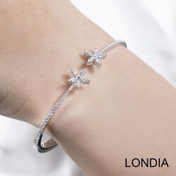 0.96 ct Diamond Clover Bracelet / 1122111 - 