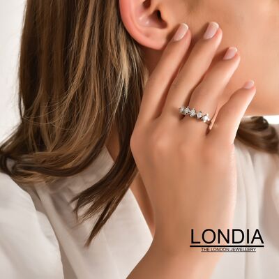 1 ct Londia Diamond 5 Stone Wedding Ring / 1103093 - 3