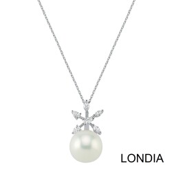 South Sea Pearl and 0.34 ct Diamond Necklace / 1126092 - 