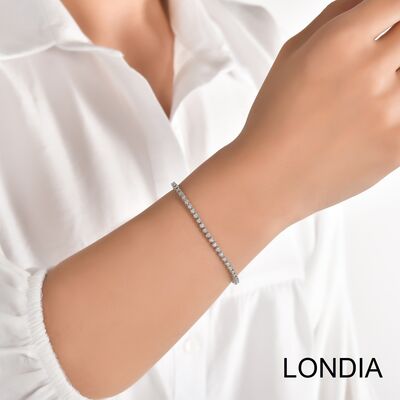 1 ct Londia Natural Diamond Tennis Bracelet / 1112615 - 2