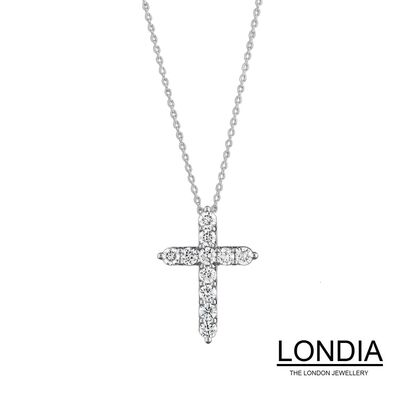 1.10 ct Londia Natural Diamond Cross Necklace / 1117823 - 1