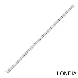 12 Karat Londia Natürlicher Diamant Tennis Armband / 1135968 - 3