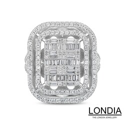 1.24 ct Diamond Baguette Fashion Ring - 