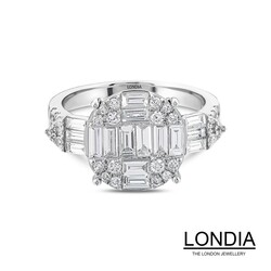 1.27 ct Diamond Baguette Engagement Ring / 1124271 - 