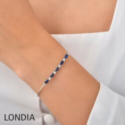 1.39 ct Sapphire and 0.03 ct Diamond Bracelet / 1126592 - 