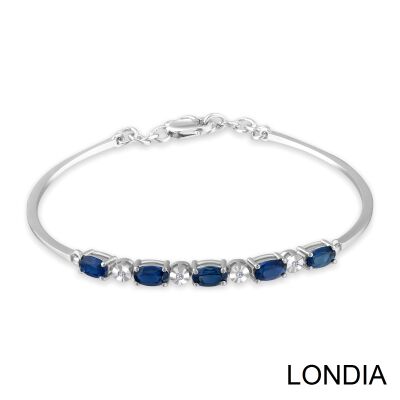 1.40 ct Sapphire and 0.03 ct Diamond Bracelet / 1126592 - 2