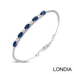 1.40 ct Sapphire and 0.03 ct Diamond Bracelet / 1126592 - 3