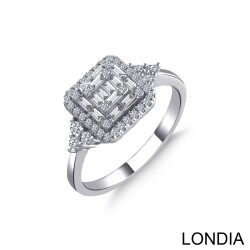0.50 ct Londia Natural Diamond Baguette Fashion Ring / 1129516 - 2