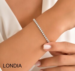 1.50 ct Londia Natural Diamond Tennis Bracelet / 1115027 - 2