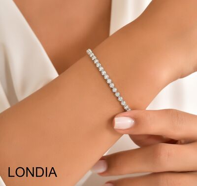 1.50 Karat Londia Natürlicher Diamant Tennis Armband / 1115027 - 2