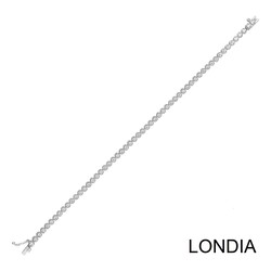 1.50 Karat Londia Natürlicher Diamant Tennis Armband / 1115027 - 4