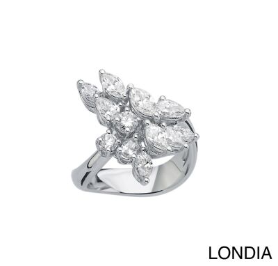1.70 ct Londia Natural Marquise and Drop Cut Special Design Diamond Fashion Ring /1137998 - 1