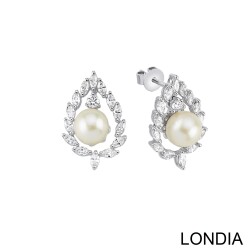 South Sea Pearl and 1.50 ct Diamond Earring / 1121482 - 