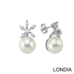 South Sea Pearl and 0.73 ct Diamond Earrings1126093 - 
