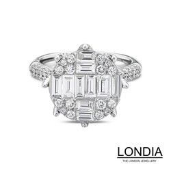 2.12 ct Diamond Baguette Engagement Ring / 1124269 - 