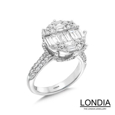 2.12 ct Diamond Baguette Engagement Ring / 1124269 - 2