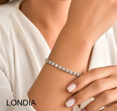 2.80 ct Diamond Bracelet / Baguette Diamond Bracelet / 1115981 - 2