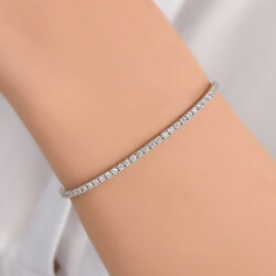 3 Karat Londia Natürlicher Diamant Tennis Armband / 1105071 - 1