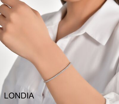 3 ct Londia Natural Diamond Tennis Bracelet / 1105071 - 2