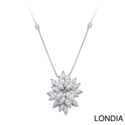 3.80 ct Londia Natural Marquise Cut Special Design Diamond Necklace /1137868 - 