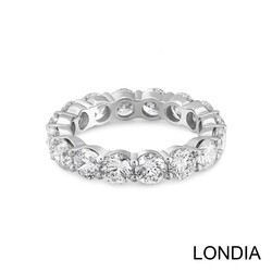 4.87 ct Eternity Wedding Ring / Diamond Ring / 14K Gold / Round Cut Diamond Ring / 1116014 - 