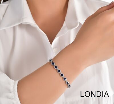 9.92 ct Sapphire and 1.61 ct Diamond Bracelet / 1106605 - 2