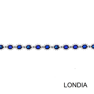 9.92 ct Sapphire and 1.61 ct Diamond Bracelet / 1106605 - 3