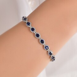 9.92 ct Sapphire and 1.61 ct Diamond Bracelet 1106605 - 