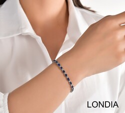 18.00 ct Sapphire and 0.68 ct Diamond Bracelet / 1108426 - 2