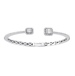 Baguette Diamond Bracelet / Diamond Bracelet / Anniversary Gift / /1133374 - 