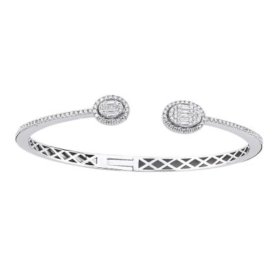 Baguette Diamond Bracelet / Diamond Bracelet / Anniversary Gift / /1133373 - 1