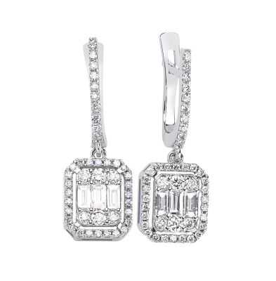 Baguette Diamond Gold Wedding Set DS1132998 - 4