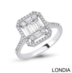 Diamond Baguette Engagement Ring / 1132039 - 