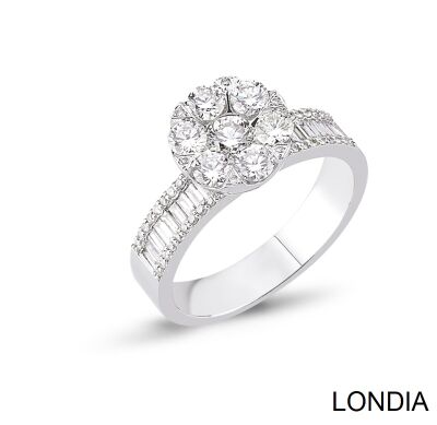 Diamond Baguette Engagement Ring / 1121068 - 1