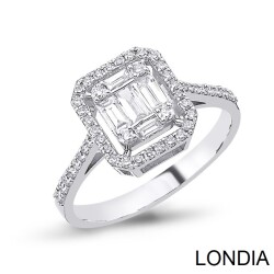 Diamond Baguette Engagement Ring / 1109005 - 
