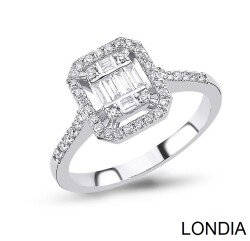 Diamond Baguette Engagement Ring / 1117135 - 