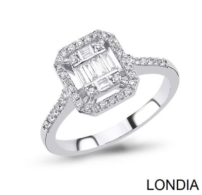 Diamond Baguette Engagement Ring / 1117135 - 1