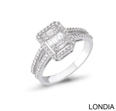 0.50 ct Londia Natural Diamond Baguette Fashion Ring / 1119806 - 1