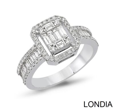 1.00 ct.Londia Natural Diamond Baguette Fashion Ring / 1134787 - 2