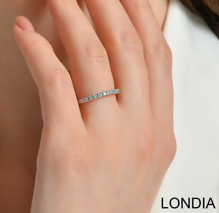 Thin Diamond Ring - diamond stacking ring, thin diamond band