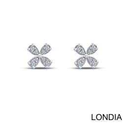 0.20 ct Londia Clover Natural Diamond Stud Earring / 1128623 - 2