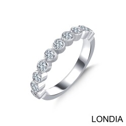 0.65 ct Eternity Wedding Band / Diamond Ring / 14K Solid Gold / Genuine Diamond Ring / Wedding Ring /Round Cut Brilliant Ring 1127236 - 
