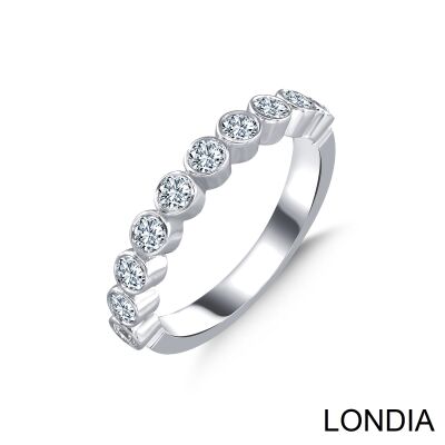 0.65 ct Eternity Wedding Band / Diamond Ring / 14K Solid Gold / Genuine Diamond Ring / Wedding Ring /Round Cut Brilliant Ring 1127236 - 1
